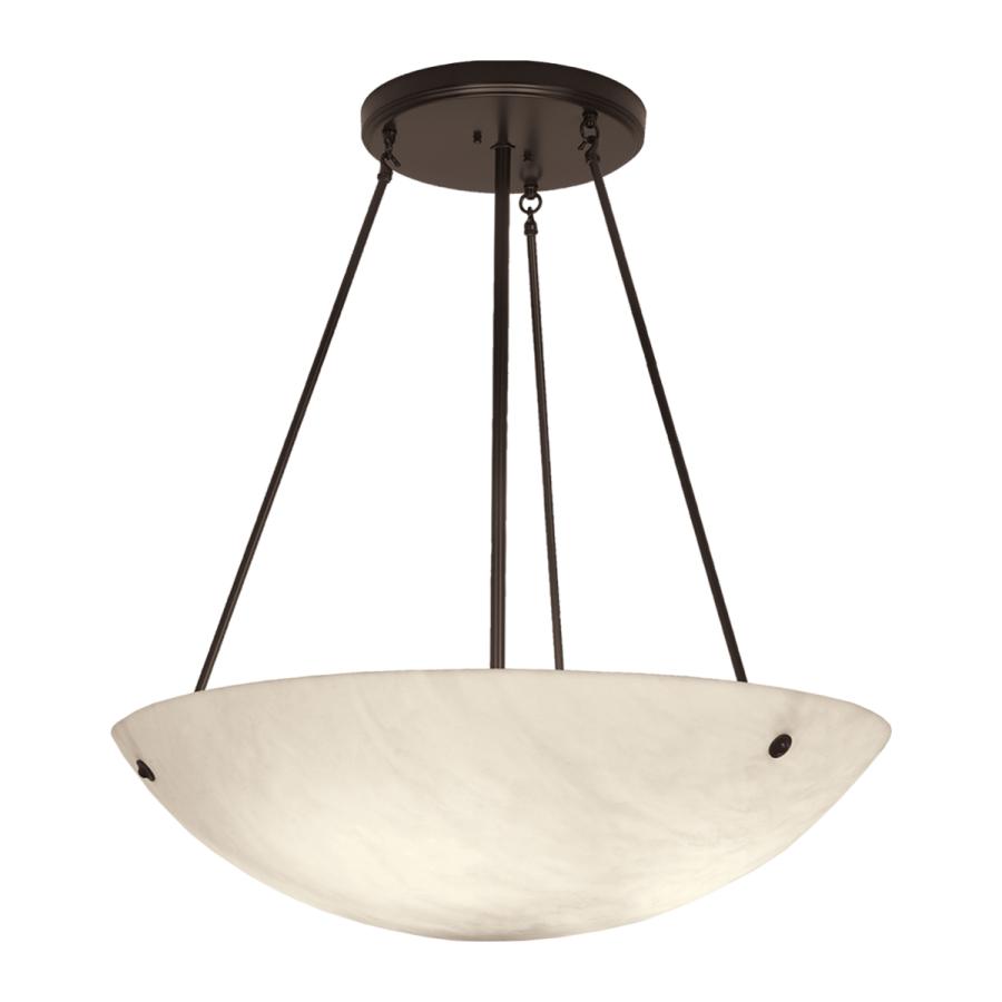 Brownlee Lighting Fashionable Functional Affordable Bronze Bz Finish With Faux Alabaster Acrylic Fa Diffuser